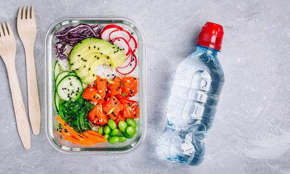 Stay hydrated and maintain balanced blood sugar with small, frequent snacks.