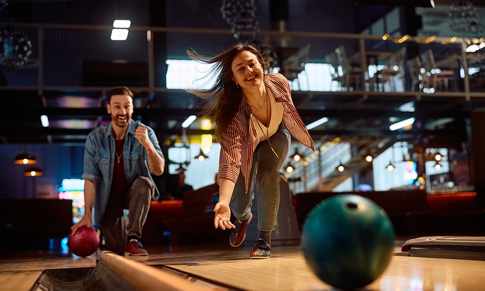 An entertainment venue with bowling generally good options
